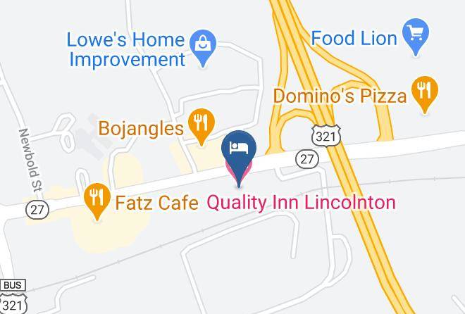 Lincoln - Quality Inn Lincolnton Maps