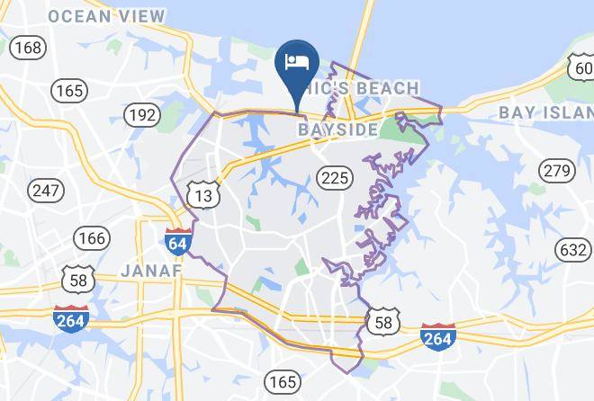 Virginia Beach City - Quality Inn Little Creek Maps