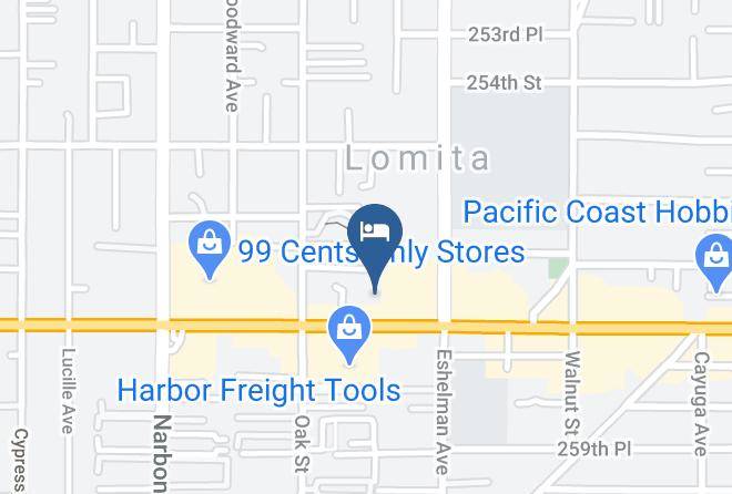 Los Angeles - Quality Inn Lomita Los Angeles South Bay Maps