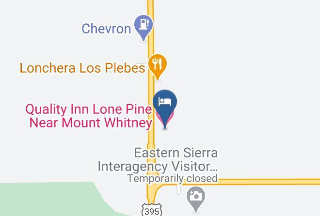 Inyo - Quality Inn Lone Pine Near Mount Whitney Maps