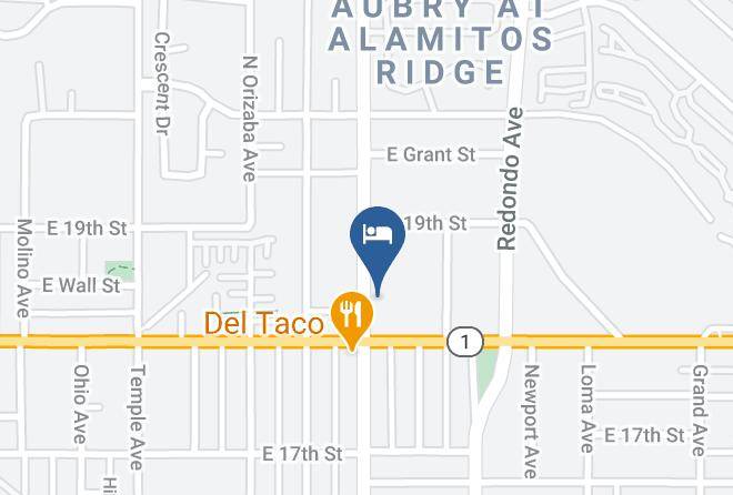 Quality Inn Long Beach Signal Hill Map