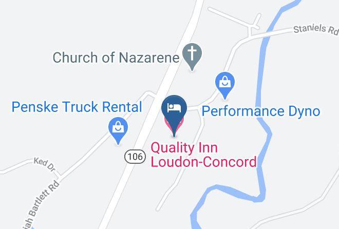 Merrimack - Quality Inn Loudon Concord Maps