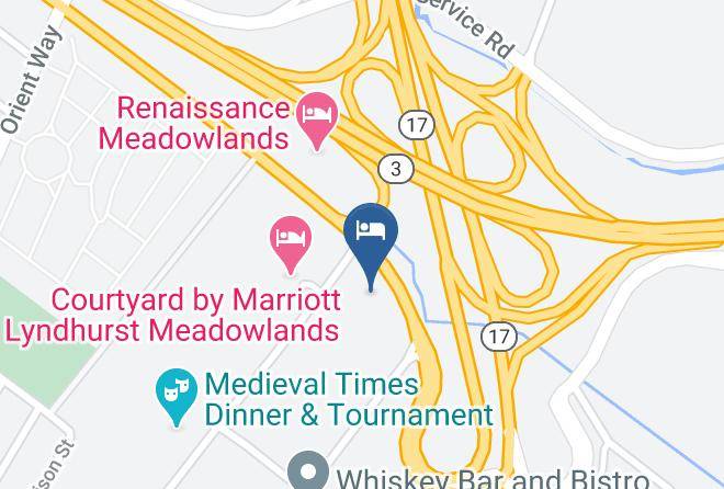 Bergen - Quality Inn Meadowlands Maps