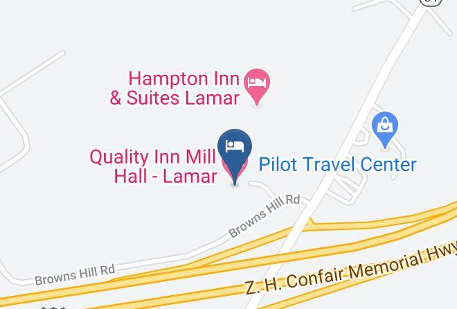 Clinton - Quality Inn Mill Hall Lamar Maps