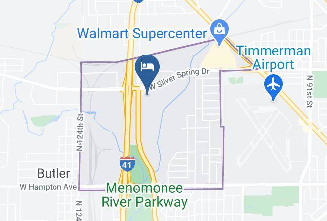 Milwaukee - Quality Inn Milwaukee Route 45 Maps