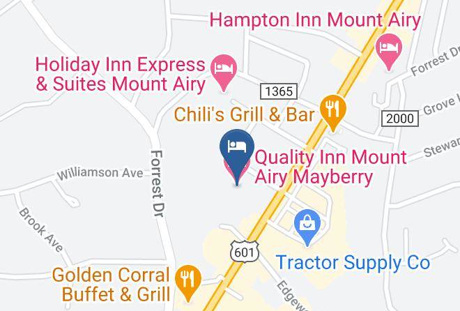 Surry - Quality Inn Mount Airy Mayberry Maps