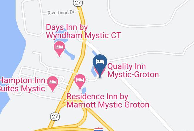 New London - Quality Inn Mystic Groton Maps