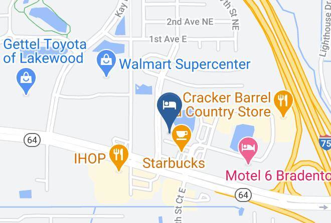 Manatee - Quality Inn Near Ellenton Outlet Mall Maps