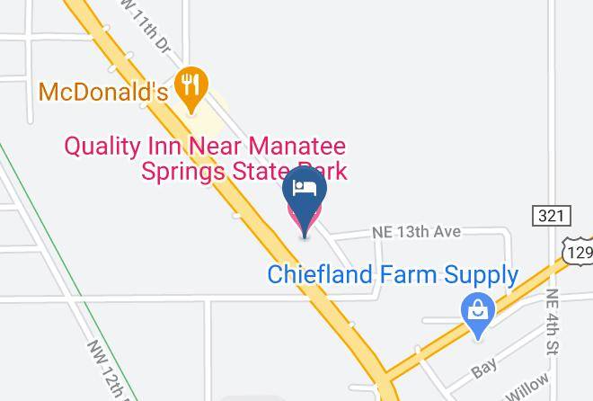 Levy - Quality Inn Near Manatee Springs State Park Maps