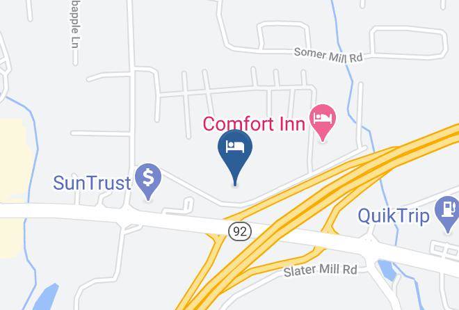 Douglas - Quality Inn Near Six Flags Maps
