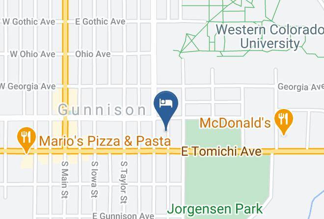 Gunnison - Quality Inn Near Western State Colorado University Maps