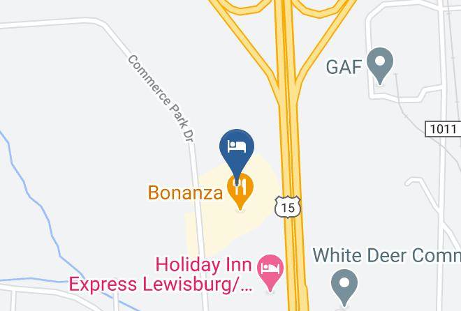 Union - Quality Inn New Columbia Lewisburg Maps