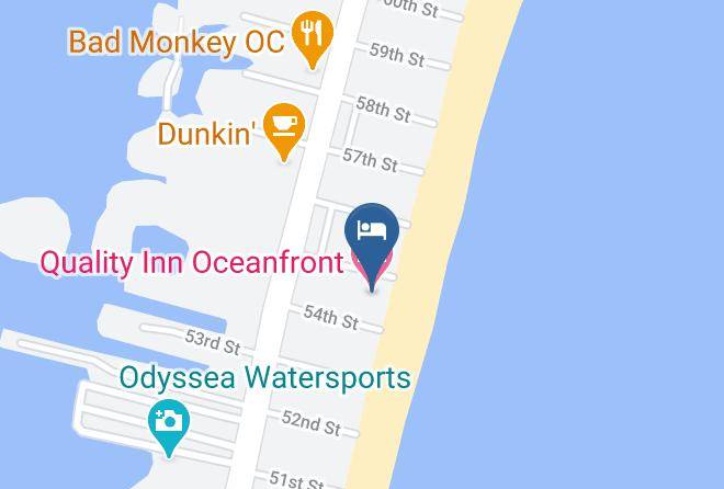 Worcester - Quality Inn Oceanfront Maps