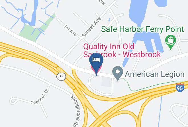 Middlesex - Quality Inn Old Saybrook Westbrook Maps