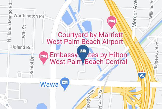 Quality Inn Palm Beach International Airport Map