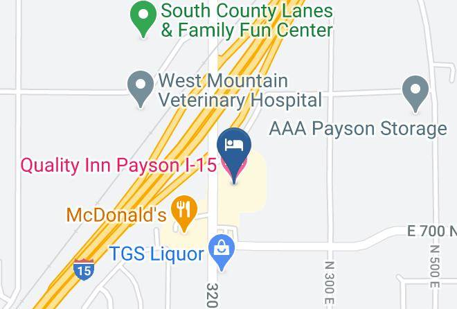 Utah - Quality Inn Payson I 15 Maps