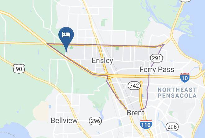 Quality Inn Pensacola West I 10 Map