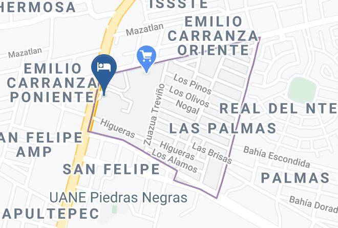 Piedras Negras - Quality Inn Piedras Negras Maps