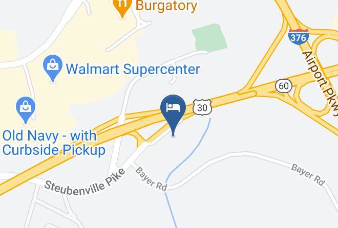 Quality Inn Pittsburgh Airport Map