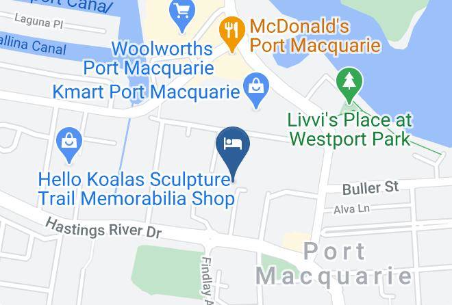 Port Macquarie Hastings - Aston Hill Motor Lodge Maps