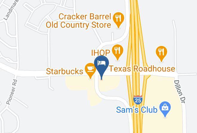 Pueblo - Quality Inn I 25 Pueblo Maps