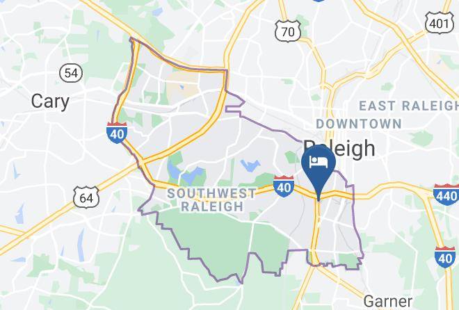 Wake - Quality Inn Raleigh Downtown Maps