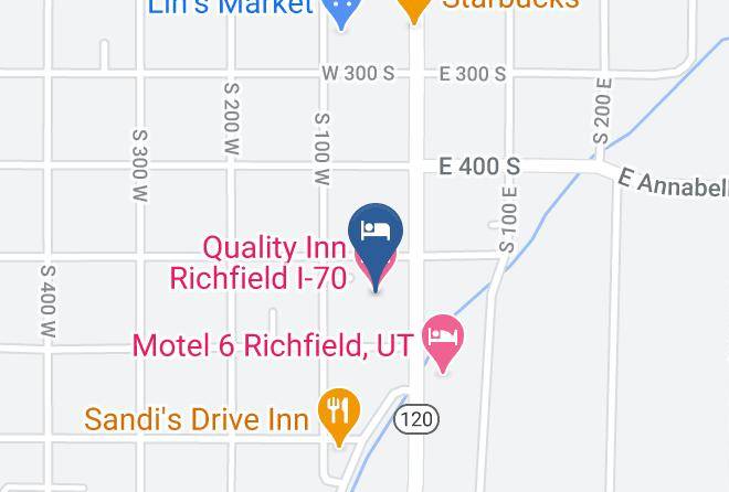Sevier - Quality Inn Richfield I 70 Maps