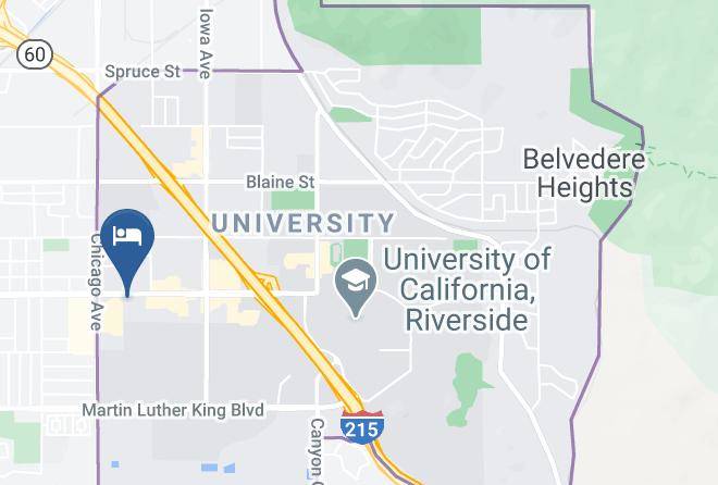 Quality Inn Riverside Near Ucr And Downtown Map