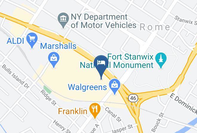 Quality Inn Rome Verona Map