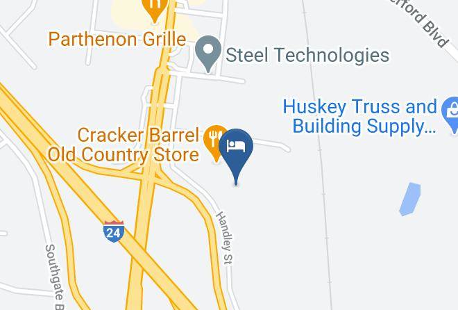 Rutherford - Quality Inn Murfreesboro University Area Maps