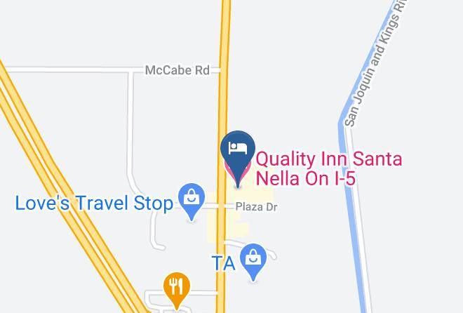 Merced - Quality Inn Santa Nella On I 5 Maps