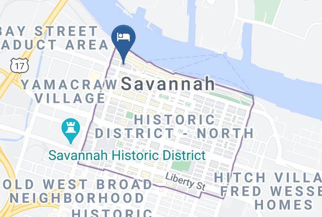 Chatham - Quality Inn Savannah Historic District Maps