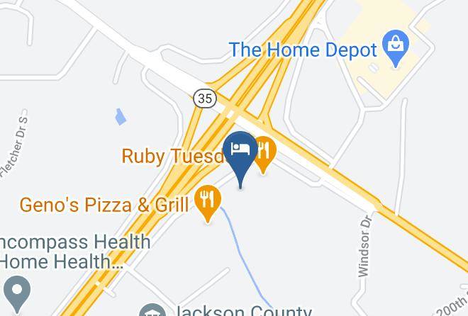 Jackson - Quality Inn Scottsboro Us 72 Maps