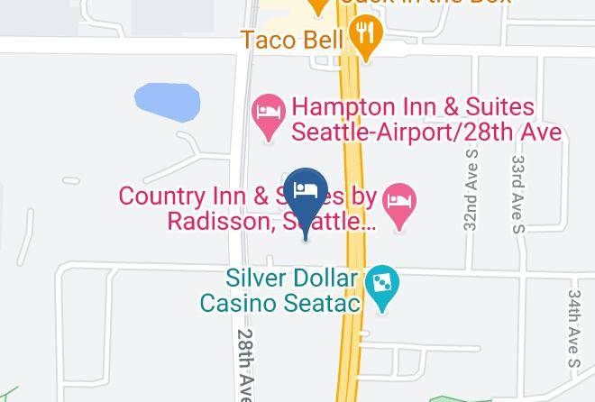 Quality Inn Sea Tac Airport Map