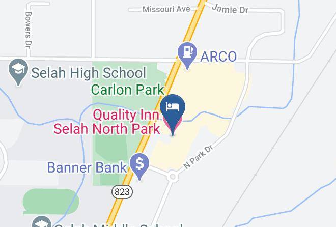 Yakima - Quality Inn Selah North Park Maps