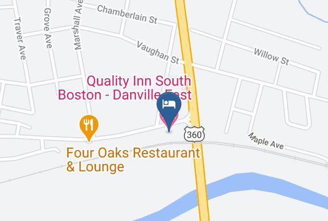 Halifax - Quality Inn South Boston Danville East Maps