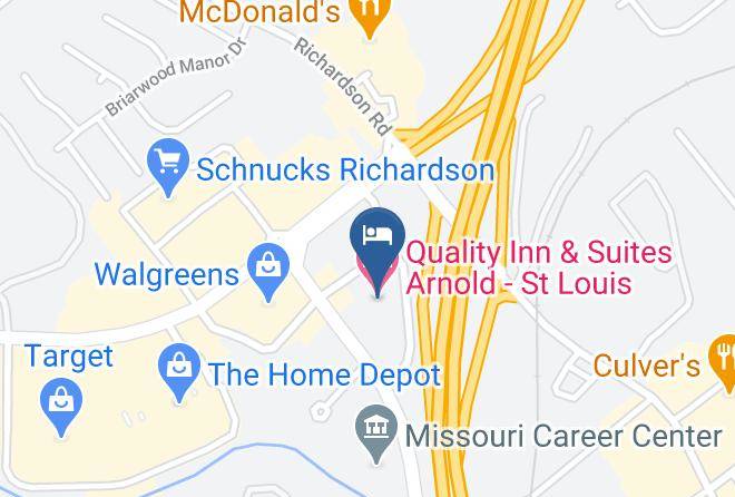 Quality Inn & Suites Arnold St Louis Map