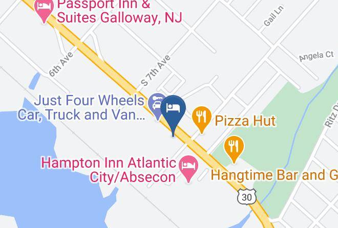 Atlantic - Quality Inn & Suites Atlantic City Marina District Maps