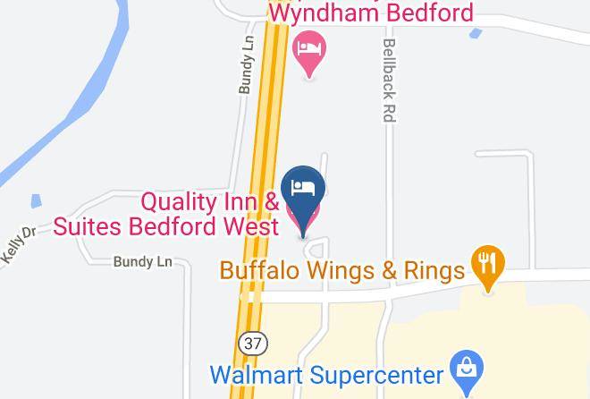 Lawrence - Quality Inn & Suites Bedford West Maps