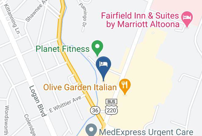 Quality Inn & Suites Altoona Map