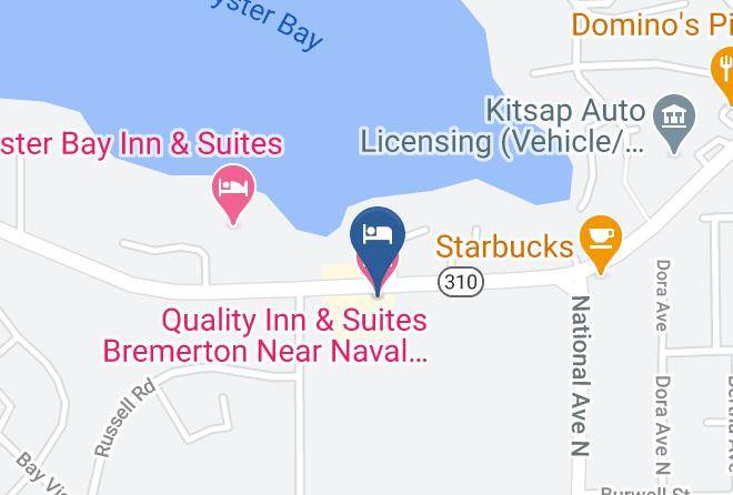 Kitsap - Quality Inn & Suites Bremerton Near Naval Shipyard Maps