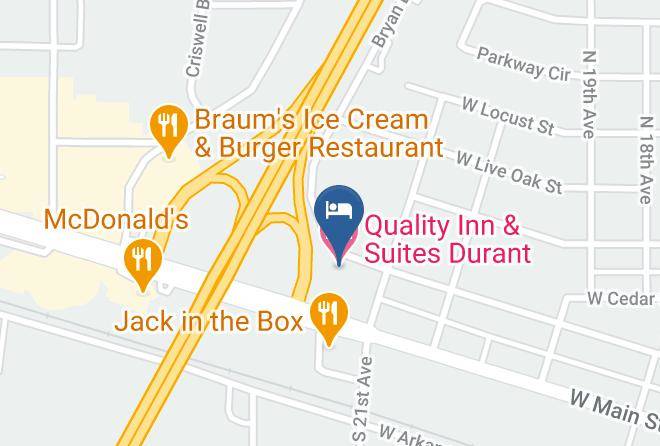 Bryan - Quality Inn & Suites Durant Maps