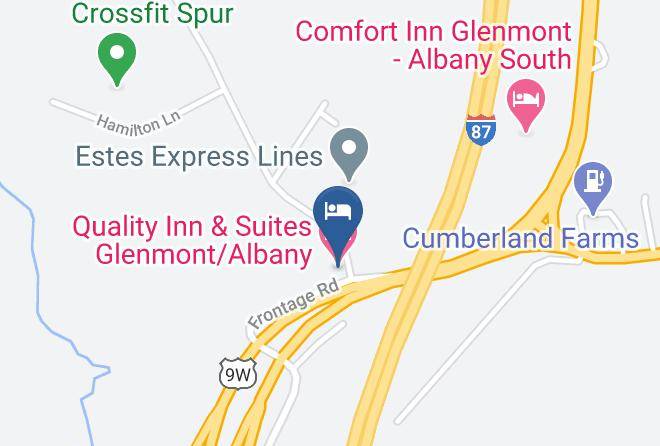Quality Inn & Suites Glenmont Albany Map