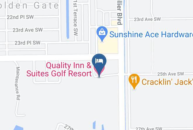 Collier - Quality Inn & Suites Golf Resort Maps