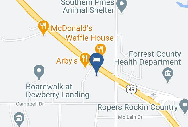 Forrest - Quality Inn & Suites Hattiesburg Maps