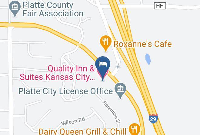 Platte - Quality Inn & Suites Kansas City Airport North Maps