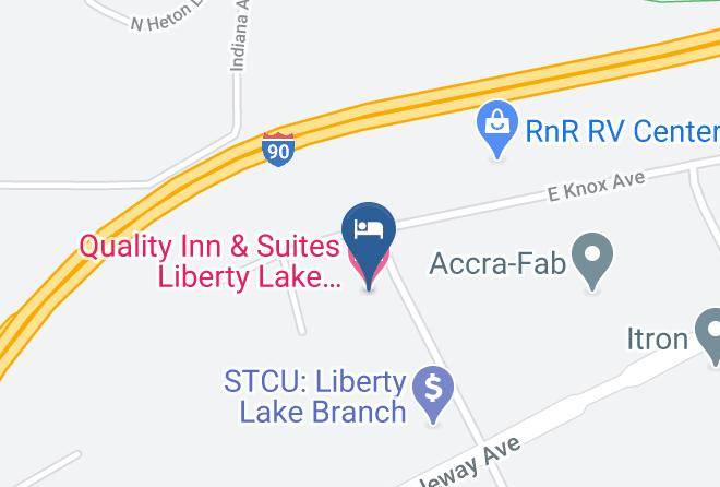 Spokane - Quality Inn & Suites Liberty Lake Spokane Valley Maps