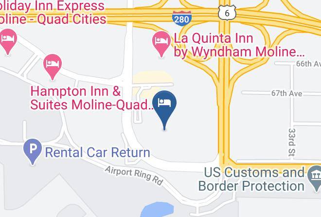 Rock Island - Quality Inn & Suites Moline Quad Cities Maps
