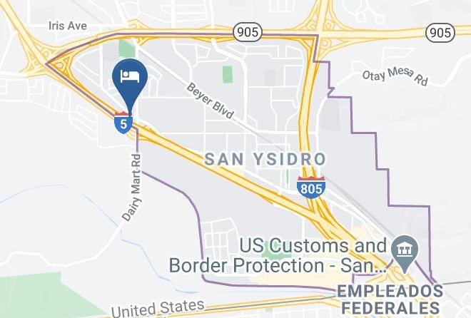 Hotel Baja San Diego Map