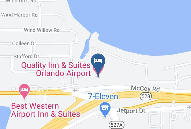 Orange - Quality Inn & Suites Orlando Airport Maps